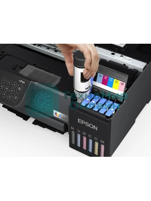 МФУ струйное Epson EcoTank L8100 (C11CK94***), A4, цветной, печ. до 8 стр/мин., 5760 x 1440 dpi (печ.), 1200x4800dpi (скан.), USB, Wi-Fi