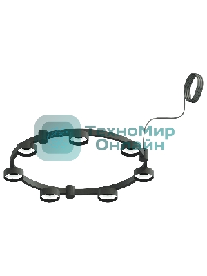 Корпус светильника C9238/7 SBK черный песок D635*70.5mm GX53/7