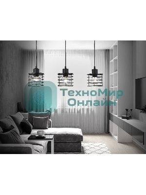 Светильник Ambrella light TR8075/3 BK черный E27*3 max 40W 582*120*1040