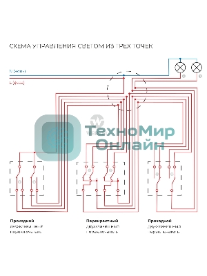 W1123001/ Перекрестный переключатель двухклавишный (белый)