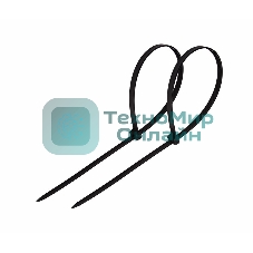 Хомут-стяжка кабельная нейлоновая Rexant 250 x4,8 мм, черная, упаковка 100 шт.