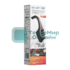 Механическая точилка для ножей и ножниц Galaxy LINE GL 9012, черный с серебристым, высокоэффективные точильные элементы, для металлических, кухонных, керамических, спортивных, складных ножей, 2 этапа обработки лезвий ножей (заточка и доводка),прорезиненное основание, препятствующее скольжению