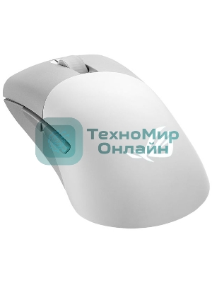 Мышь беспроводная/проводная ASUS ROG Keris Wireless AimPoint белый, 36000 dpi, радиоканал, Bluetooth, USB, кнопки - 5