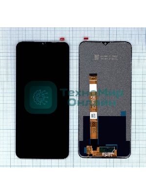 Дисплей для Realme Narzo 10, Narzo 10A в сборе с тачскрином черный