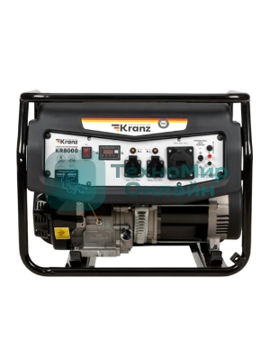 Генератор бензиновый Kranz KR8000EA, 8кВт, 25л, коннектор автоматики, электростартер