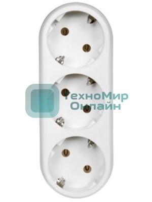 Сетевой разветвитель Buro BU-PS3G-W (3 розетки) белый (пакет ПЭ)