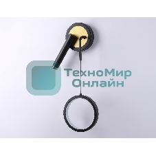 Настенный светодиодный светильник Ambrella light FL51652/1+1 BK/GD черный/золото 10W 4200K 500*227*90