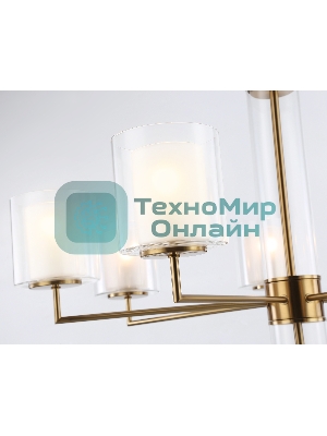 Люстра Ambrella light LH56013/7 BS/FR латунь/белый матовый E14*7 max 40W D790*1260