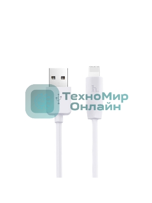 Кабель USB HOCO X1 Rapid, USB - Lightning, 2.1А, 1м, белый