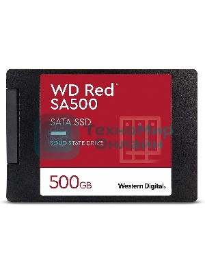 Накопитель SSD WD Red SA500 WDS500G1R0A, 500Gb, SATA III, 2.5