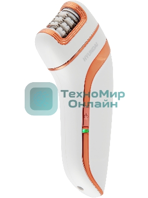Эпилятор Hyundai H-EP9020 скор.:2 насад.:3 от аккум. белый/бежевый