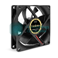 Вентилятор для корпуса ExeGate EX08025S2P-24 черный, 80 мм, 2800 об/мин, 28 дБ, 2 pin