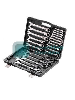 Набор ключей комбинированных Matrix, трещоточных шарнирных 13шт.