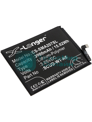 Аккумулятор CameronSino CS-SMA107SL SCUD-WT-N6 для Samsung Galaxy A10s, Galaxy A20s 3.85V, 3900mAh, 15.02Wh
