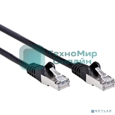 Патч-корд литой FTP cat.5e AOpen ANP522B-BK-10M (7/0.16) черный 10m