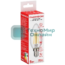 Лампа светодиодная Hiper THOMSON LED FILAMENT CANDLE 5W 545Lm E14 4500K TH-B2066