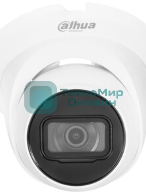 Уличная купольная IP-видеокамера Dahua 2Мп; 1/2.8” CMOS; объектив 2.8мм; механический ИК-фильтр; чувствительность 0.01лк@F2.0; сжатие: H.265+, H.265, H.264+, H.264, MJPEG; 2 потока до 2Мп@25к/с; ИК-по