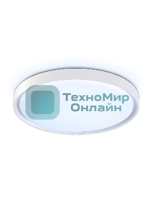 Потолочный светодиодный светильник Ambrella light FZ1246 WH белый IP54 12W 5000K D240*60 (Без ПДУ)