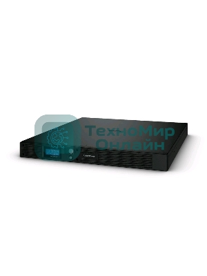 Источник бесперебойного питания CyberPower PR1000ELCDRT1U/1000 ВА/800 Вт/USB/RS-232/EPO/SNMPslot/6 x IEC 320 C13 (компьютерная)