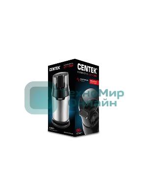 Кофемолка Centek CT-1362 (сталь) 200Вт, 60гр, стальн стакан, стальн чаша, прозрачная крышка