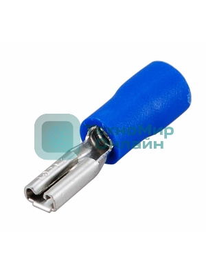 Клемма плоская Rexant, изолированная гнездо - 3.8 мм, 1.5-2.5 мм², (РПи-м 2.5-(2.8)/РПИм 2-250/FDD2-110(8)), в упак. 10 шт.