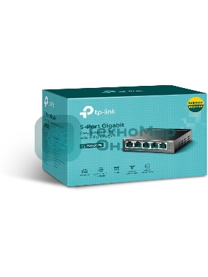 Коммутатор TP-Link 5-Port Gigabit Easy Smart Switch with 4-Port PoE+