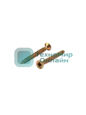 Саморез универсальный Kranz 3х30, желтый цинк, короб (200 шт./уп.)