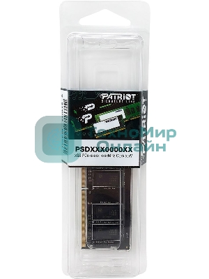 Оперативная память Patriot Signature, DDR4, 8GB (1x8 GB), 3200 MHz, CL22, SO-DIMM