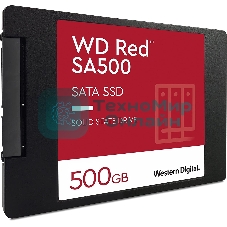 Накопитель SSD WD Red SA500 WDS500G1R0A, 500Gb, SATA III, 2.5