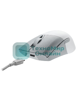 Мышь беспроводная/проводная ASUS ROG Keris Wireless AimPoint белый, 36000 dpi, радиоканал, Bluetooth, USB, кнопки - 5