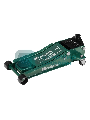 Домкрат гидравлический подкатной Сибртех, 3,5 т, 95-520 мм, быстрый подъем, низкий подхват, проф