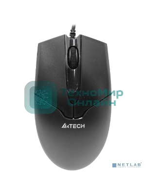 Мышь проводная A4Tech OP-550NU черный, 1000 dpi, USB, кнопки - 3