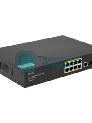 Коммутатор Cudy GS2008PS2, 8×1 Гбит/с, 2×1 Гбит/с SFP