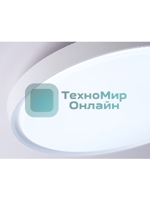 Потолочный светодиодный светильник Ambrella light FZ1246 WH белый IP54 12W 5000K D240*60 (Без ПДУ)