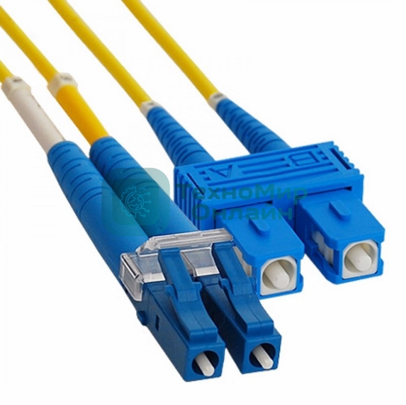 Патч-корд оптический переходной Rexant (SM), 9/125 (OS2), LC/UPC-SC/UPC, (Duplex), LSZH, 2м