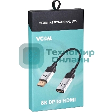 Адаптер DisplayPort(M) ---> HDMI(F) 0.15m 8K@60Hz VCOM