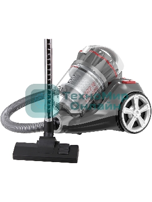 Пылесос SUPRA VCS-2525 серый/черный, 420/2450 Вт, уборка сухая, пылесборник контейнер 3.5 л