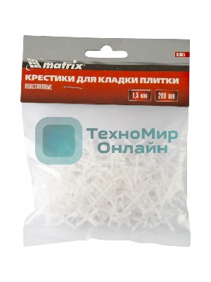 Крестики Matrix, 1,5 мм, для кладки плитки, 200 шт.