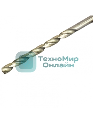 Сверло по металлу Matrix, 6,0 х 139 мм, полированное, удл., HSS, 10 шт. цил. хв.