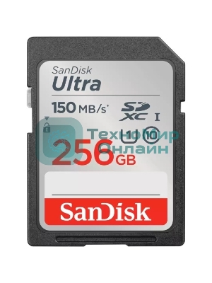 Флеш карта SD 256Gb SanDisk SDXC Class 10 UHS-I Ultra 120Mb/s