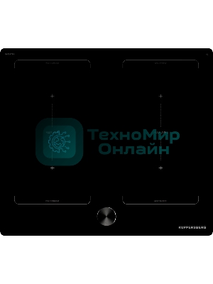 Индукционная варочная панель Kuppersberg ICI 628, индукция, High-Tech, inverter, 9 уровней мощности, бустер, Stop and Go, Flexi-zone, автоматическое отключение, таймер, авто программы, индикатор остаточного тепла, сенсорное/magnet pad управление, черный