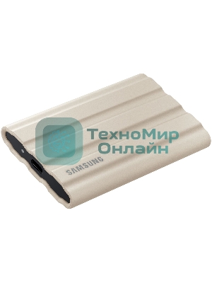 Внешний SSD Samsung T7 Shield, 1TB, USB 3.2 Gen 2 Type-C, R/W 1050/1000, бежевый