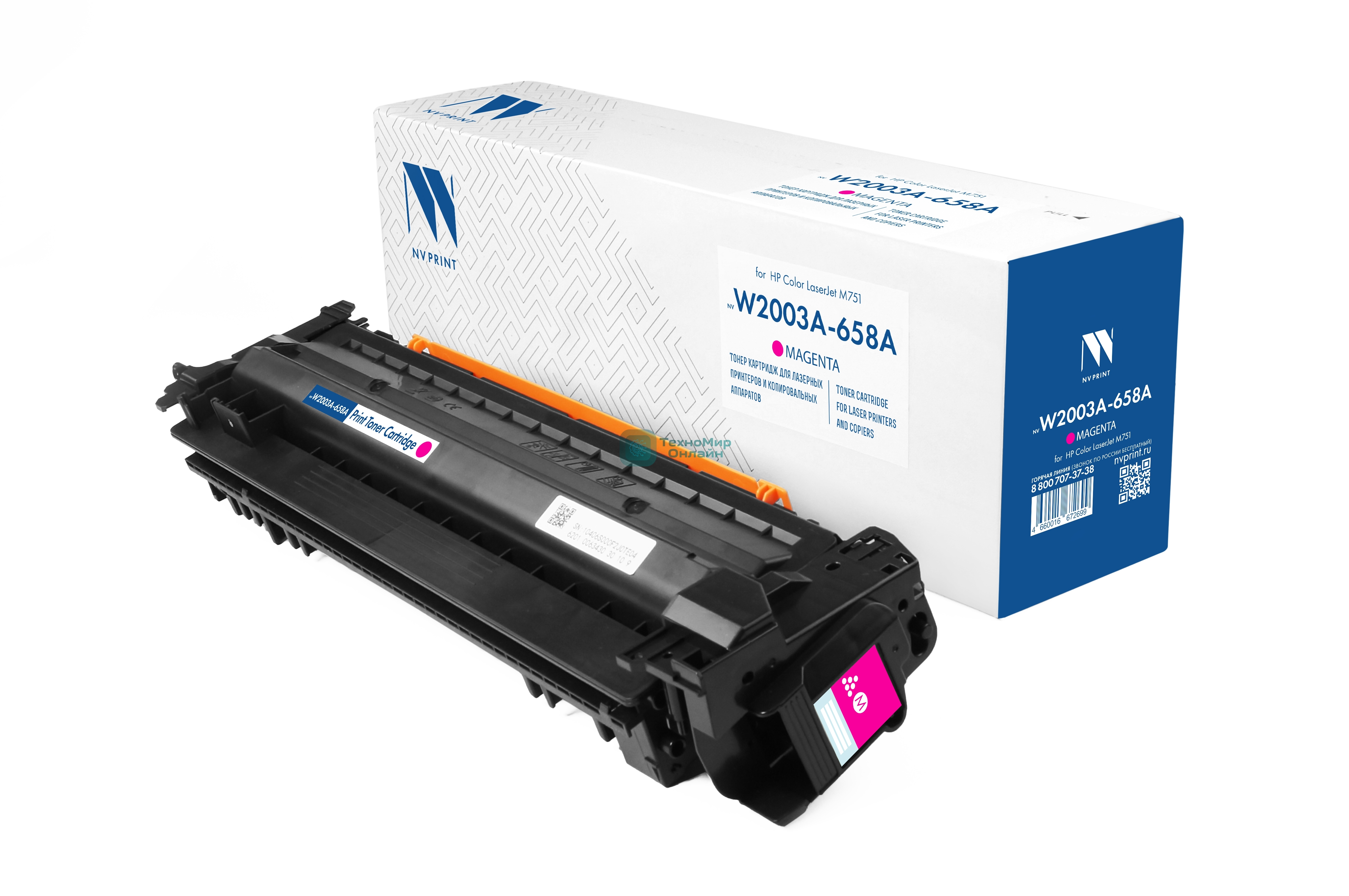 Картридж NVPrint совместимый NV-W2003A 658A Magenta для HP Color LaserJet M751 (6000k)