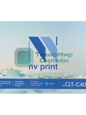 Картридж лазерный NVPrint совместимый Samsung CLT-C406S Cyan для CLP-360/365/368/CLX-3300/3305 (1000k)