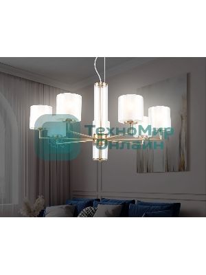 Люстра Ambrella light LH56013/7 BS/FR латунь/белый матовый E14*7 max 40W D790*1260