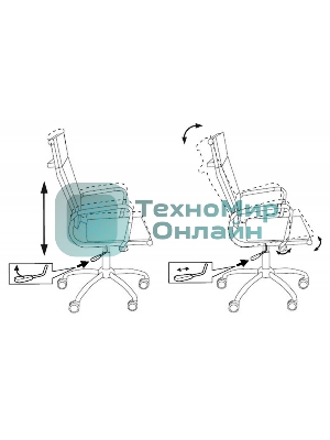 Кресло Бюрократ CH-993/black черный, экокожа