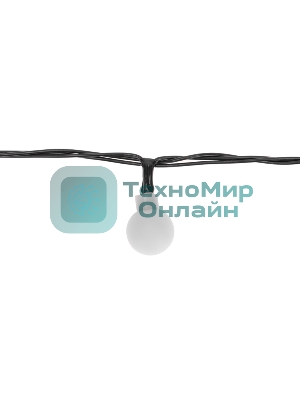 Гирлянда светодиодная Neon-night Шарики 5м, 20 LED, IP20, зеленый провод, свечение мульти (RG/RB), мигание, 230В