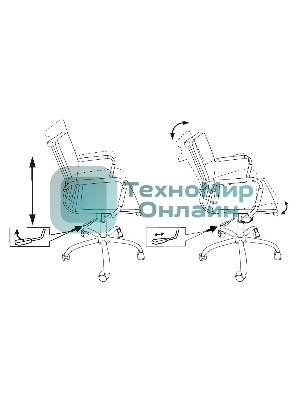 Кресло Бюрократ CH-993-Low/orange оранжевый, экокожа