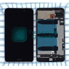 Дисплей для Asus ZenFone Go ZB690KG черный с рамкой