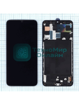 Дисплей для Samsung Galaxy A70 SM-A705F в сборе с тачскрином и рамкой (TFT) черный